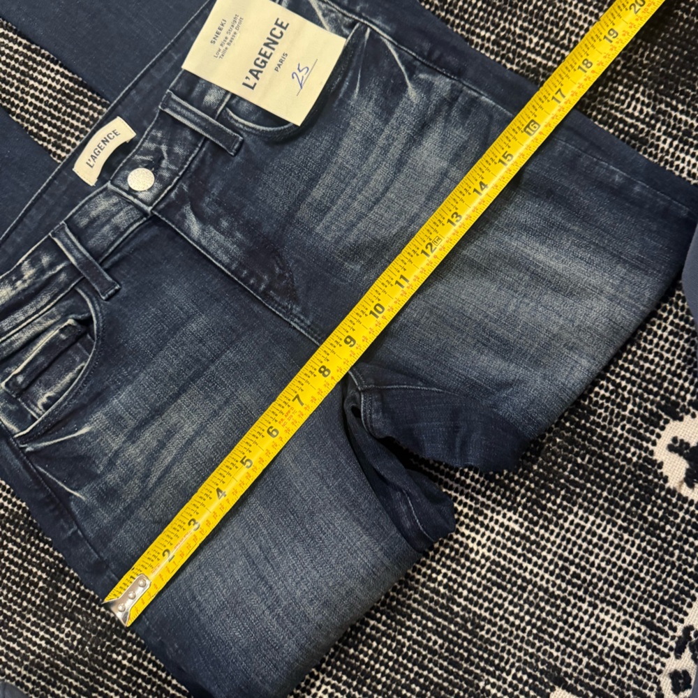 L’Agence Sneeki Low Rise Straight Jeans in Westmont. - Picture 8 of 12